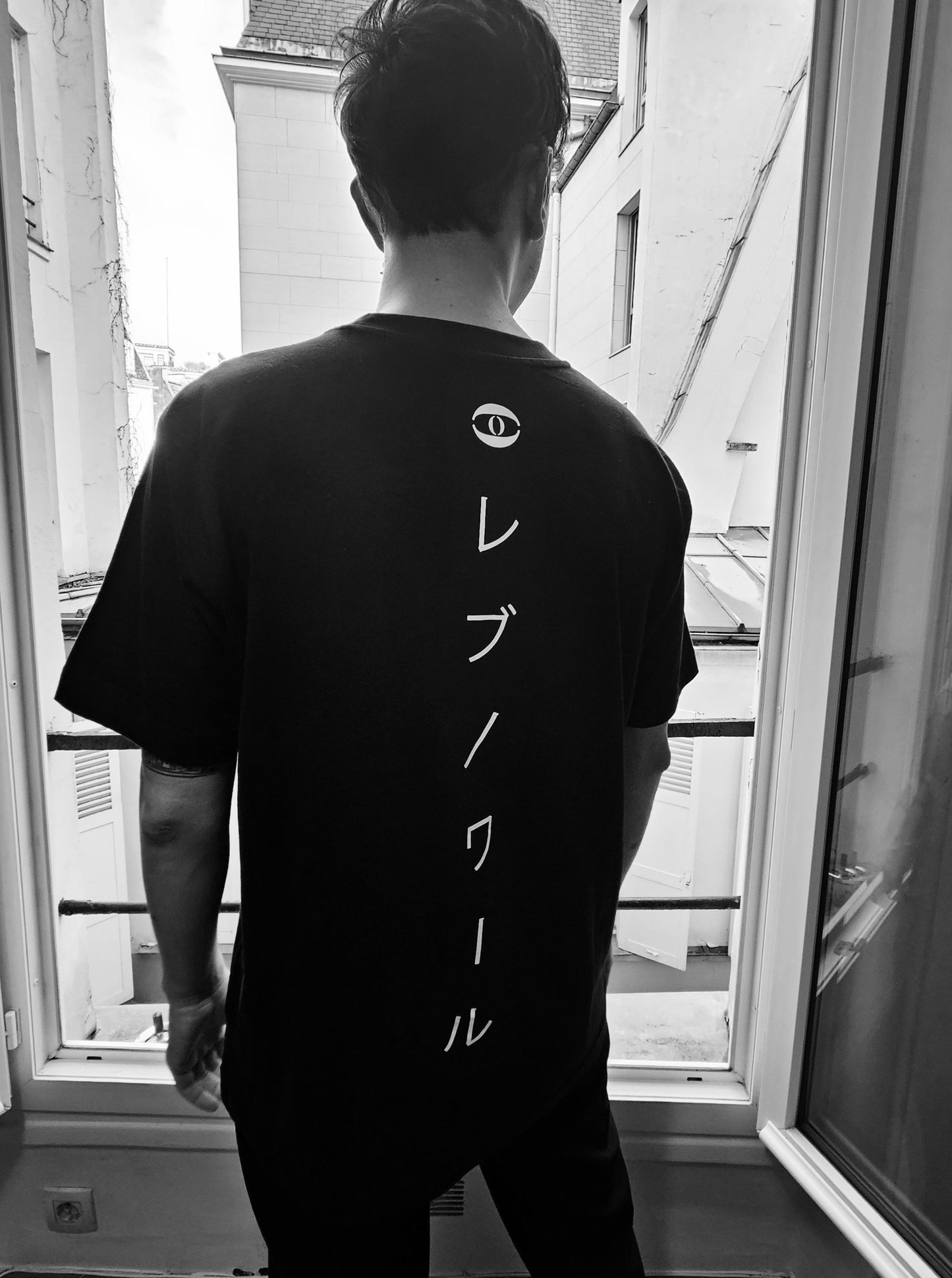 T-Shirt Black (oversize) with back print