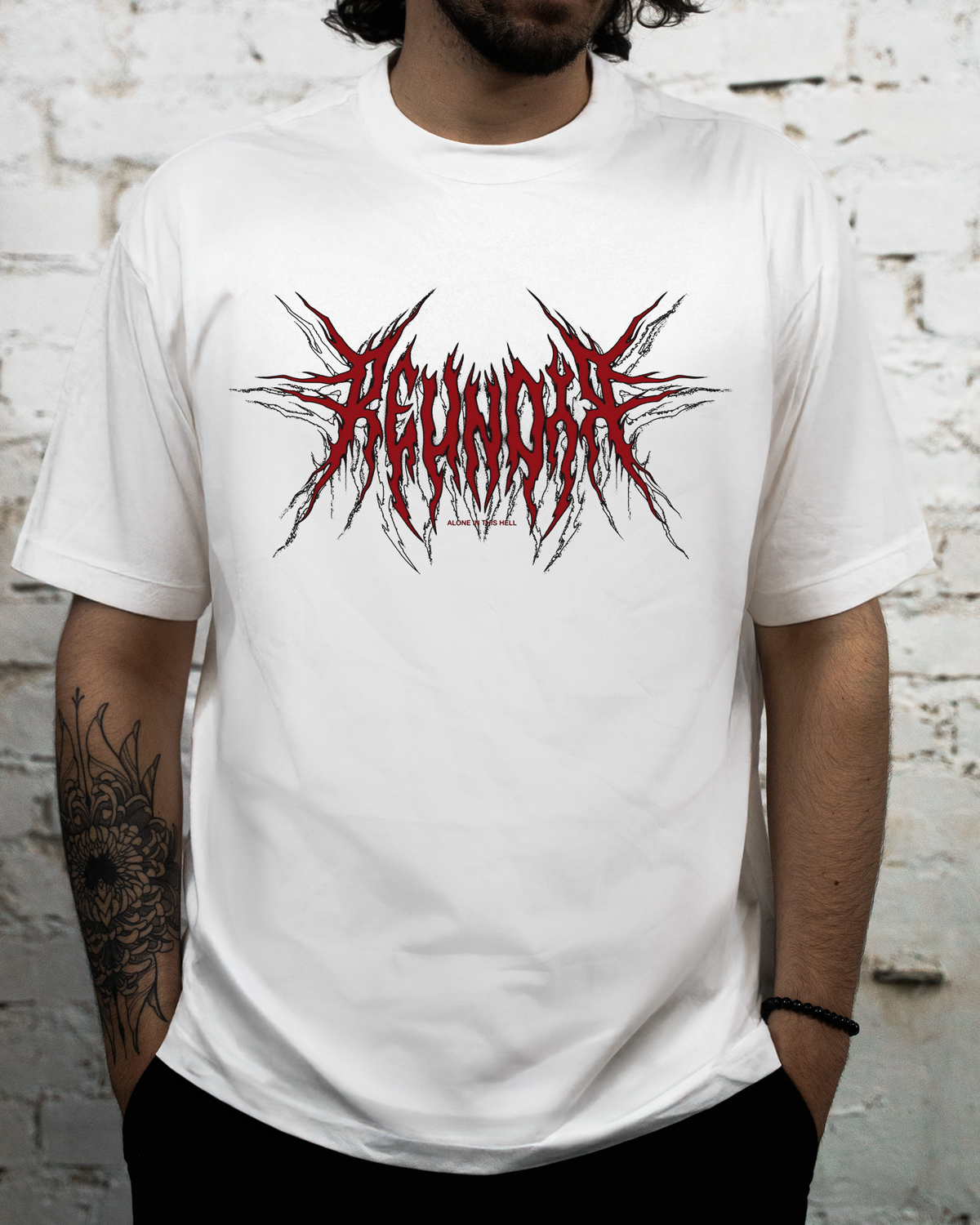 T-Shirt // Alone In This Hell // White